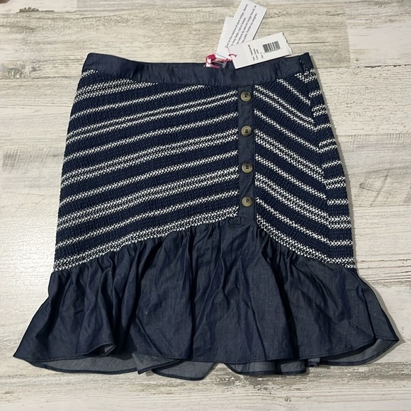 Parker Jordan Striped Smocked Mini Skirt Size 2 NWT - Picture 5 of 11